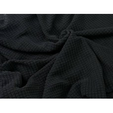 Фліс вафелька №14844 #1 чорний